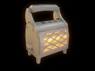 Heater 01  Low-poly 3D model