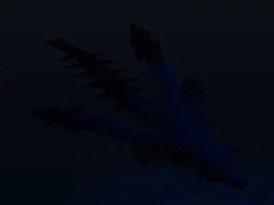 Sea Levithan Rigged Animated Low-Poly Low-poly 3D model