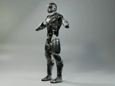 Low poly  Military Armor Low-poly 3D model