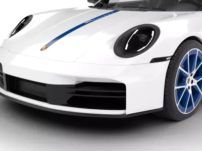 Porsche 911 Carrera T Manual 2025 3d model 3D model