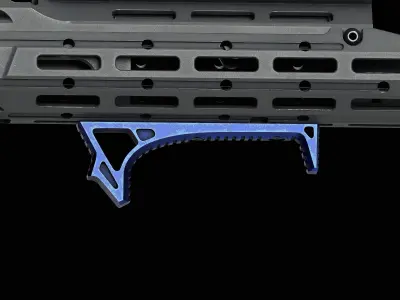 MLOK LINK Curved Foregrip Low-poly 3D model