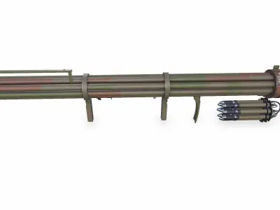 Fliegerfaust B Luftfaust Anti Tank Rocket Launcher Low-poly PBR Low-poly 3D model