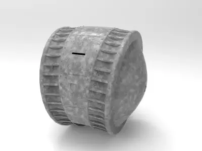 Kugelpanzer concrete tank 3D model