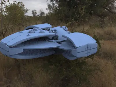 Alien Sci fi ship 3d model 3D model