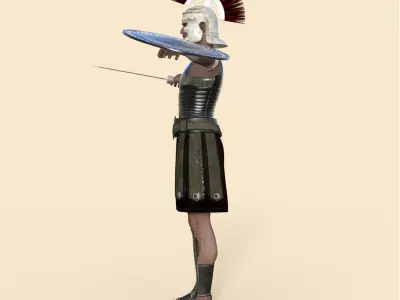 Roman Soldier Rigged 3D model