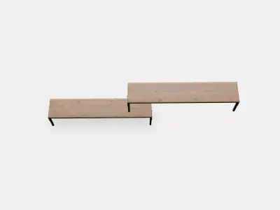 FJALLBO Wall shelf combination Low-poly 3D model