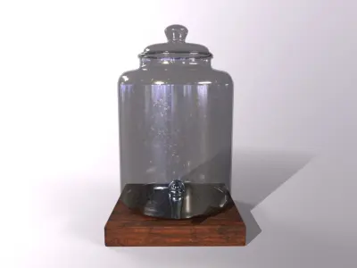 Drink Dispenser - Water Dispenser - Liquid Dispenser Low-poly 3D model
