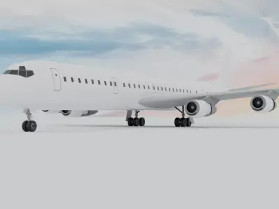 Douglas DC-8 3D model