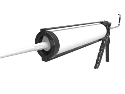 Sealant skeleton gun with cartridge 3D model