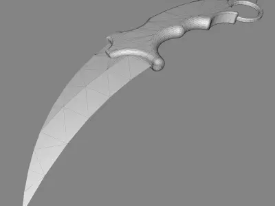 karambit 3D model purchase