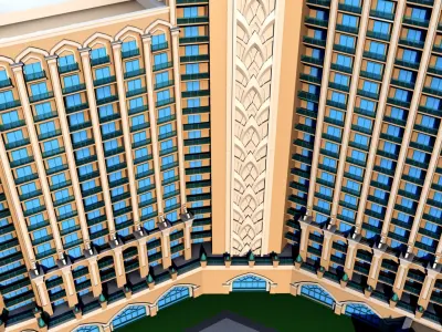 Atlantis Hotel Palm Jumeirah 3D model