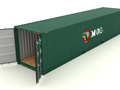Shipping container MOL 3D model