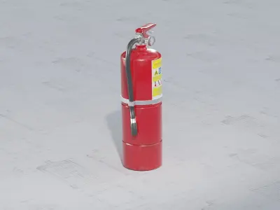 Fire Extinguisher Low-poly 3D model order