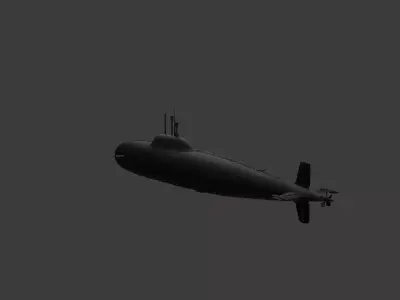 Submarine Soviet 3D model