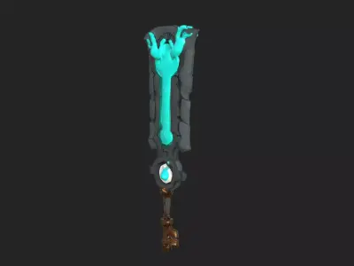 sword 3D Model 001 Low-poly 3D model