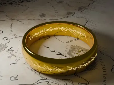 One Ring Low-poly 3D model