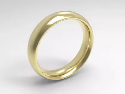 woman solitaire ring 7 part r00129 3D print model