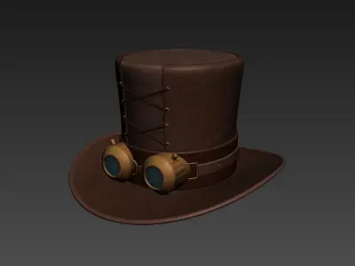 Steampunk Hat 3D model