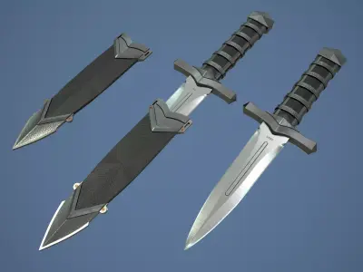 Dagger Free low-poly 3D model purchase