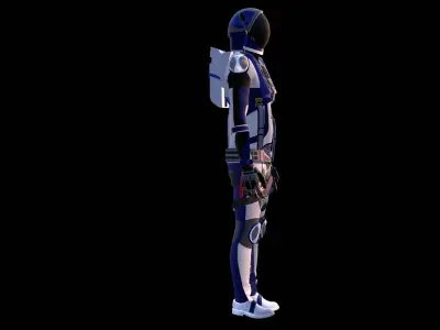 Astronaut Spacesuit New Zeland 3D model