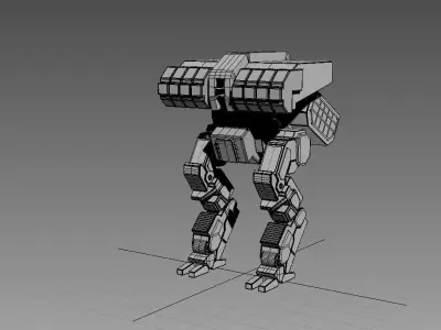 mech model robot Free 3D model