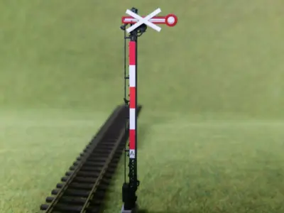 Railway Semaphore single arm static invalidated 1-87 resin 3D print model