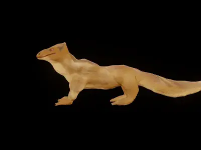 Reptile 3D Creature Model Low-poly 3D model