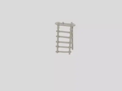 Fantasy Wooden Siege Ladder for 3D print 3D model