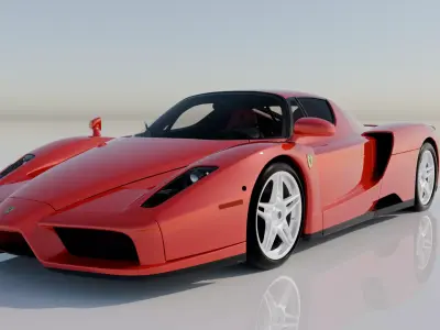 Ferrari Enzo 2002 High Detail Game Ready Cinematic Low-poly 3D model