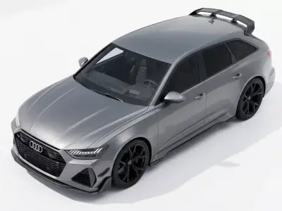 2025 Audi RS6 Avant GT Performance Sportback Low-poly 3D model