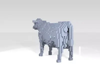 Cow Voxel 3D model