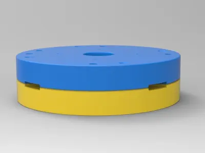 Mold for diecast military truck tire 4 Scale 1 to 10 3D print model
