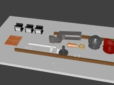 Tap Changer Assembly 30AMP Low-poly 3D model