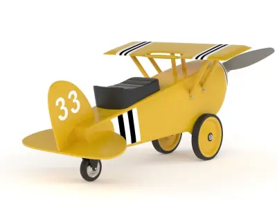 Toy Airplane 3D model 6