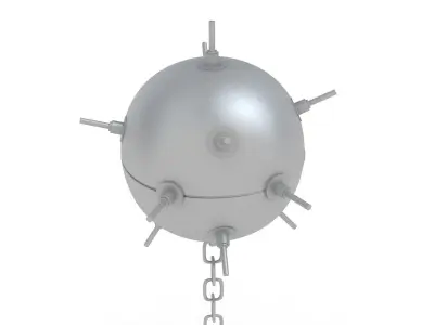 Underwater Mine Low-poly 3D model