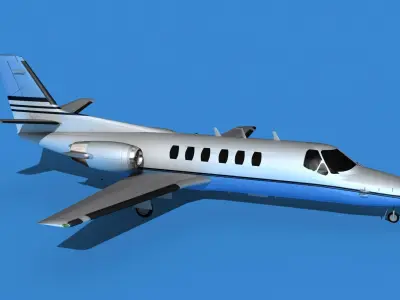 Cessna Citation 550 II Bravo V02 3D model