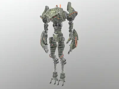 Robot futuristic in game halo Free low-poly 3D model