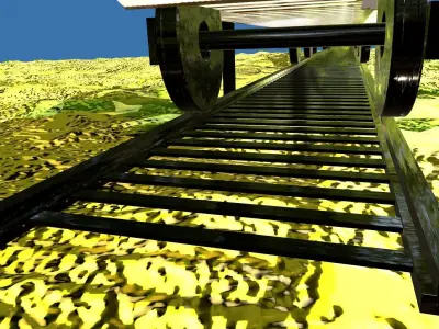 Game Ready 3d Electric Train Low-poly 3D model