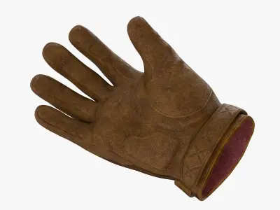 MOTORCYCLE GLOVE Low-poly 3D model