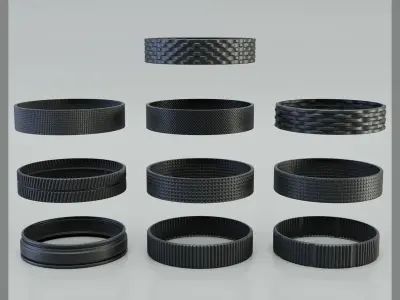 Hard Surface Kitbash  Regulators Screws Overlays 3D model