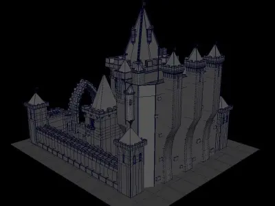 Castle lego 3D model