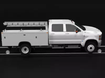International CV 2020 Road-rail Truck 3D model