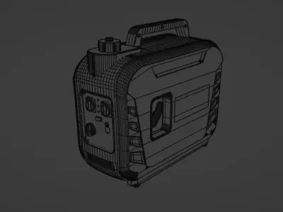 Scheppach Mini Generator Low-poly 3D model