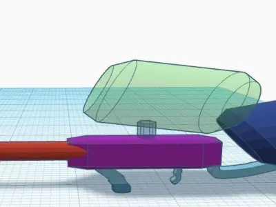 Paintball Weapon Simple Especial Desing 3D model