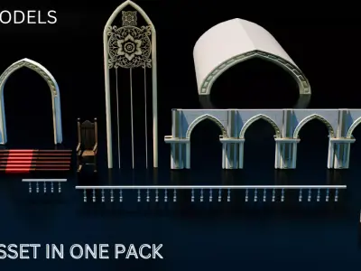 castle Low-poly 3D model get