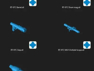 RT-97C Heavy Rifle Blaster 3d files 3D model