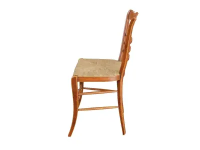 Antique Wood Chair 3D model