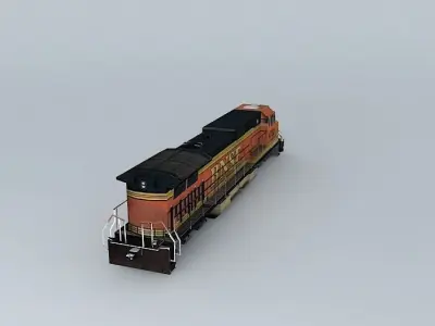 Eco Rail Dash 9 Dummy! Weathered Free 3D model