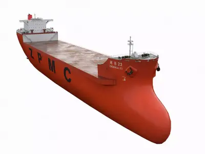 ZHEN HUA Heavy Load Carrier Cargo Ship 3D model
