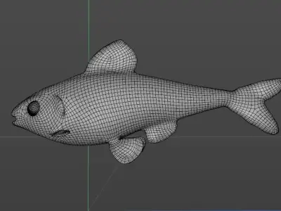 Fish - Puntius titteya Free 3D model